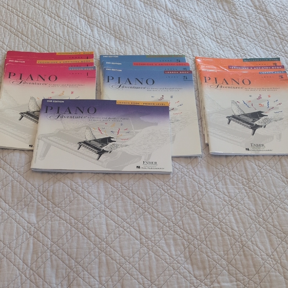 Faber Piano Adventures Book Collection - Levels Primer, 1, 2A, and 2B